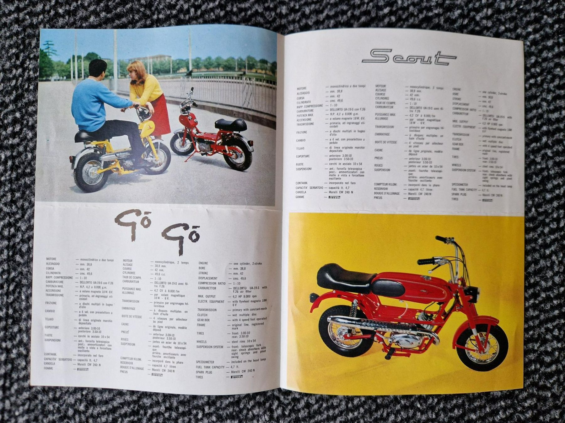 Documenti: Original Prospekt ITAL Kleinmotorrad, Töff – Usato da Dürnten venduto da Bachtel84 1