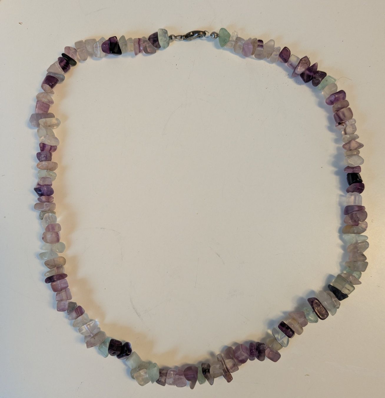 Catenine: Alte Fluorit Halskette 47cm Regenbogenfluorit – Usato da Giffers venduto da agu25