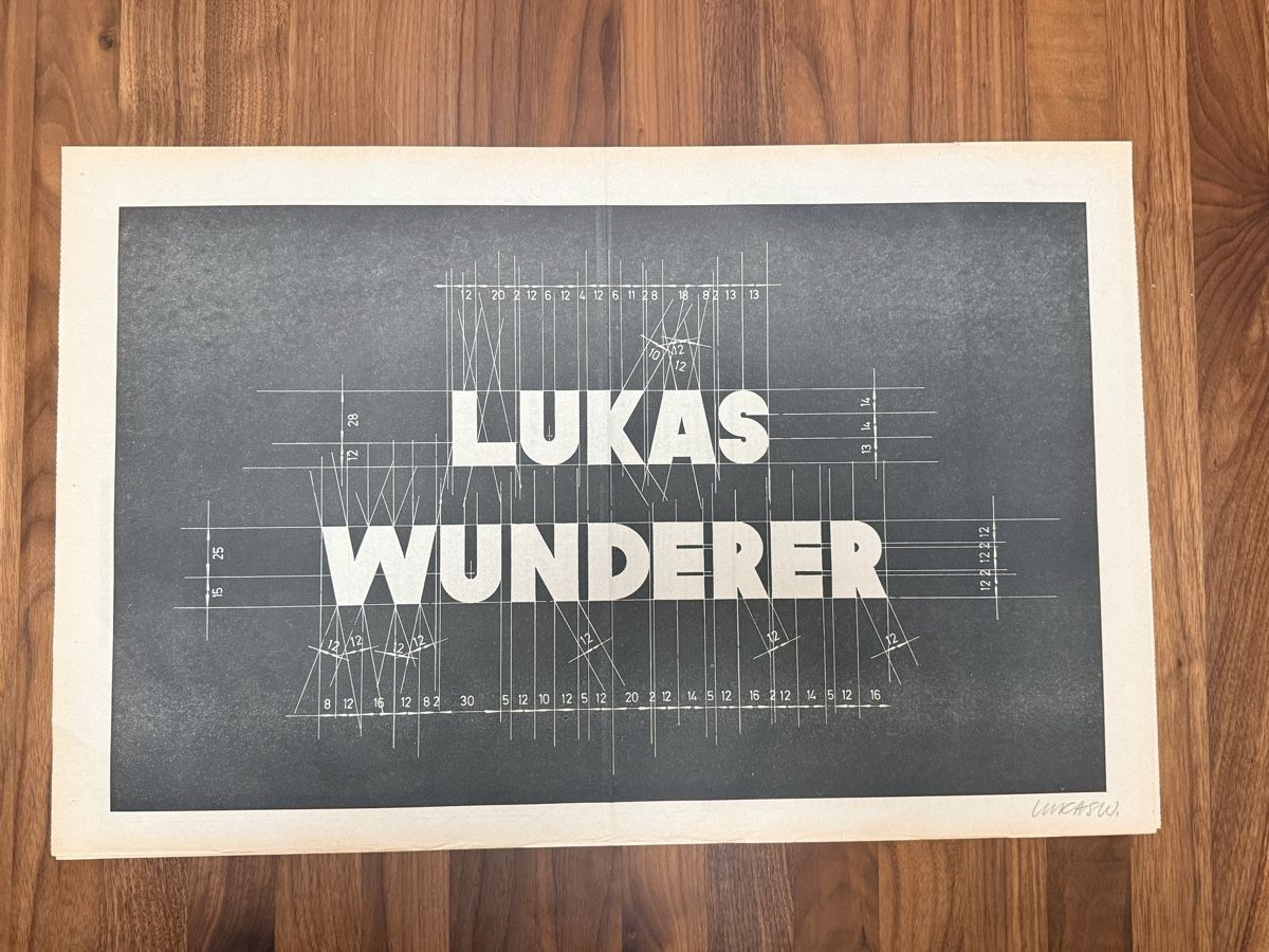 Grafica & Litografie: Lukas Wunderer - Offsetdruck handsigniert – Usato da Solothurn venduto da NUVICO