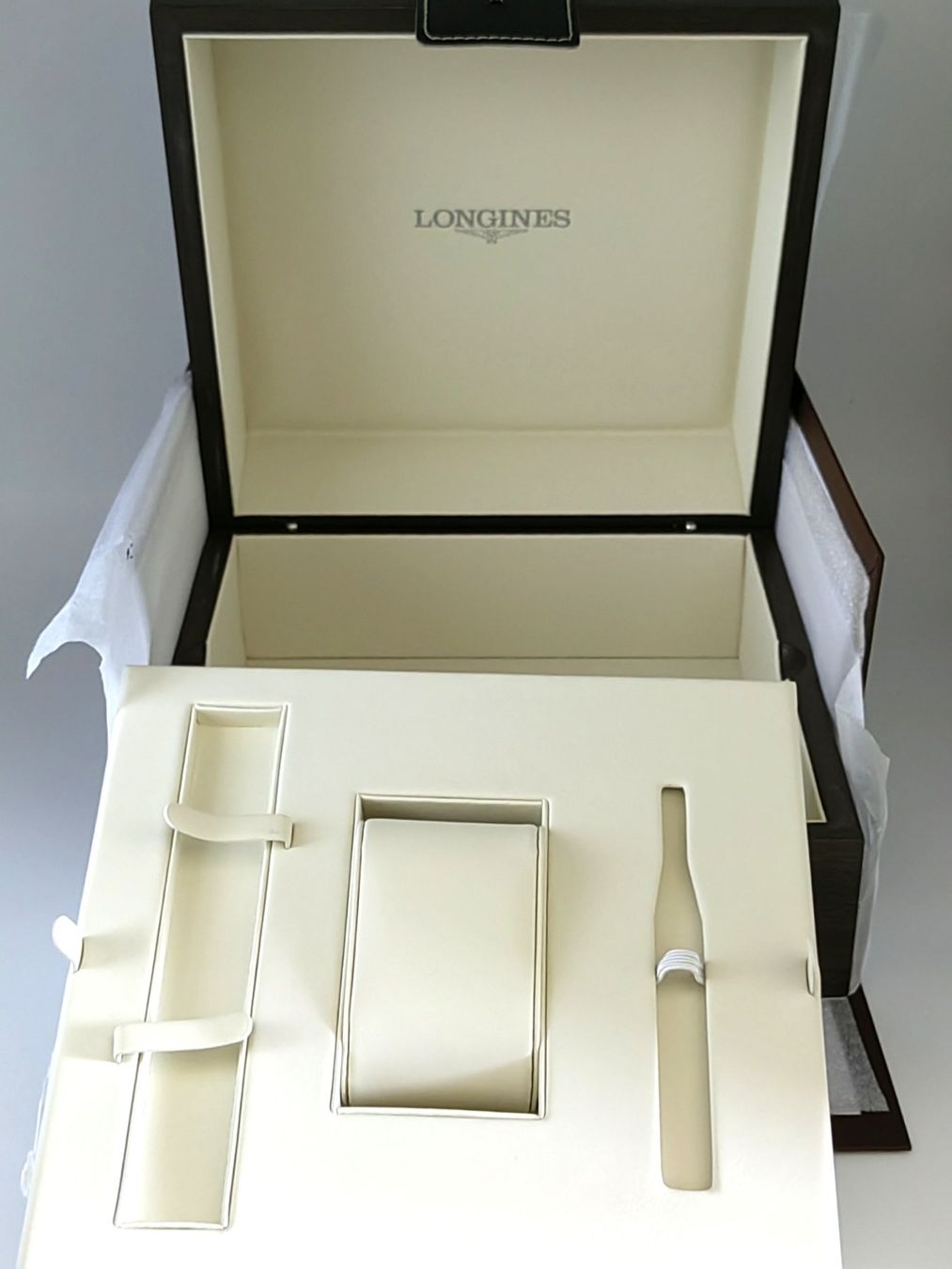 Longines Scatole porta orologi: Original Longines Uhrenbox Holz-Prestige HydroConquest Set – Nuovo e nell'imballaggio originale da Basel venduto da nobby59 4