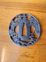 beau tsuba en fer 19 è. s. signé ?