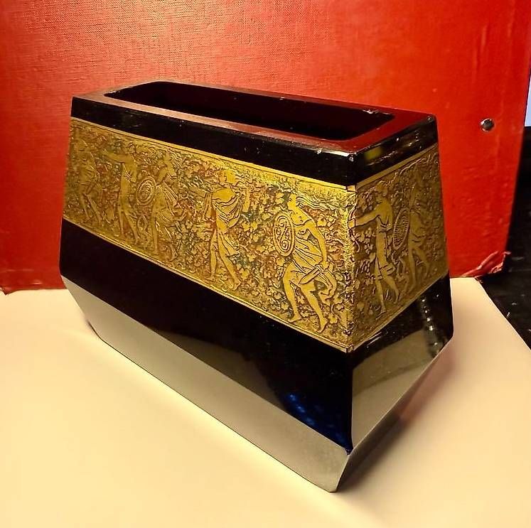 Vasi & Recipienti: Amnethyst Cristallglas Vase,Moser grosse Version,selten 1920 – Usato da Fahrwangen venduto da Dirk.Gerlach 1