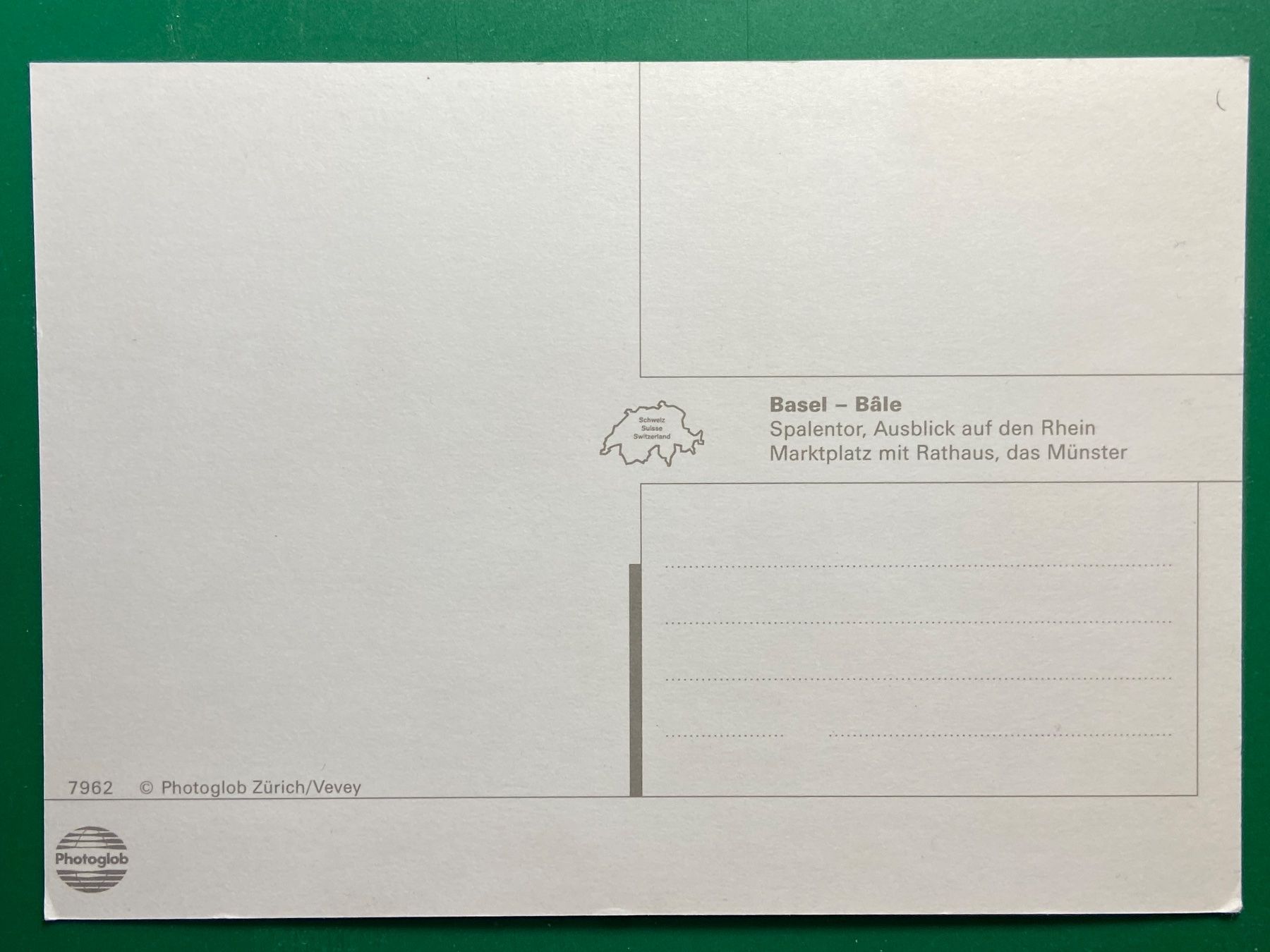 Cartoline postali: Gruss aus Basel - 4 Ansichten – Usato da Steg VS venduto da _vinci_ 1