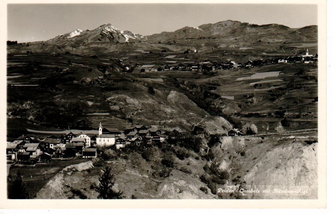 Ansichtskarten: Peiden - Cumbels  1934 – Gebraucht aus Wolhusen von Curver9