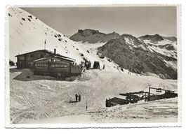 Weisshorn-Sattelhütte - Ski Club Arosa (GR) Foto-AK  um 1955