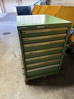 Lista Schubladenschrank grün mit Einsätzen gebraucht