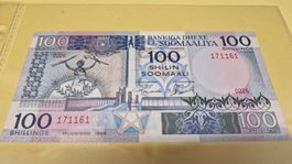 Somalia 100 Schilling 1989, Banknote / Geldschein
