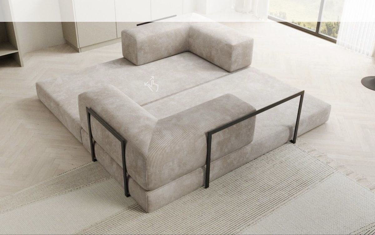 Letti: Gästebett Bett Couch Sofa beige Cord neu – Nuovo (secondo la descrizione) da Flurlingen venduto da Seekind87 3