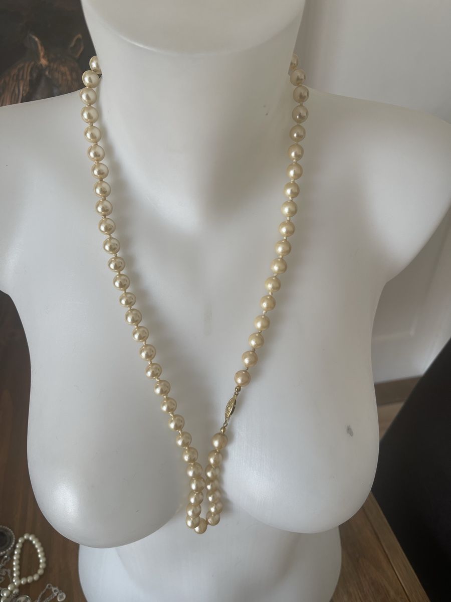 Ketten: Collier vintage 76 cm perles crème fermoir doré  – Gebraucht aus Kloten von Vermicelles 5