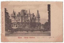 Thun, Schloss Schadau, gelaufen 1902