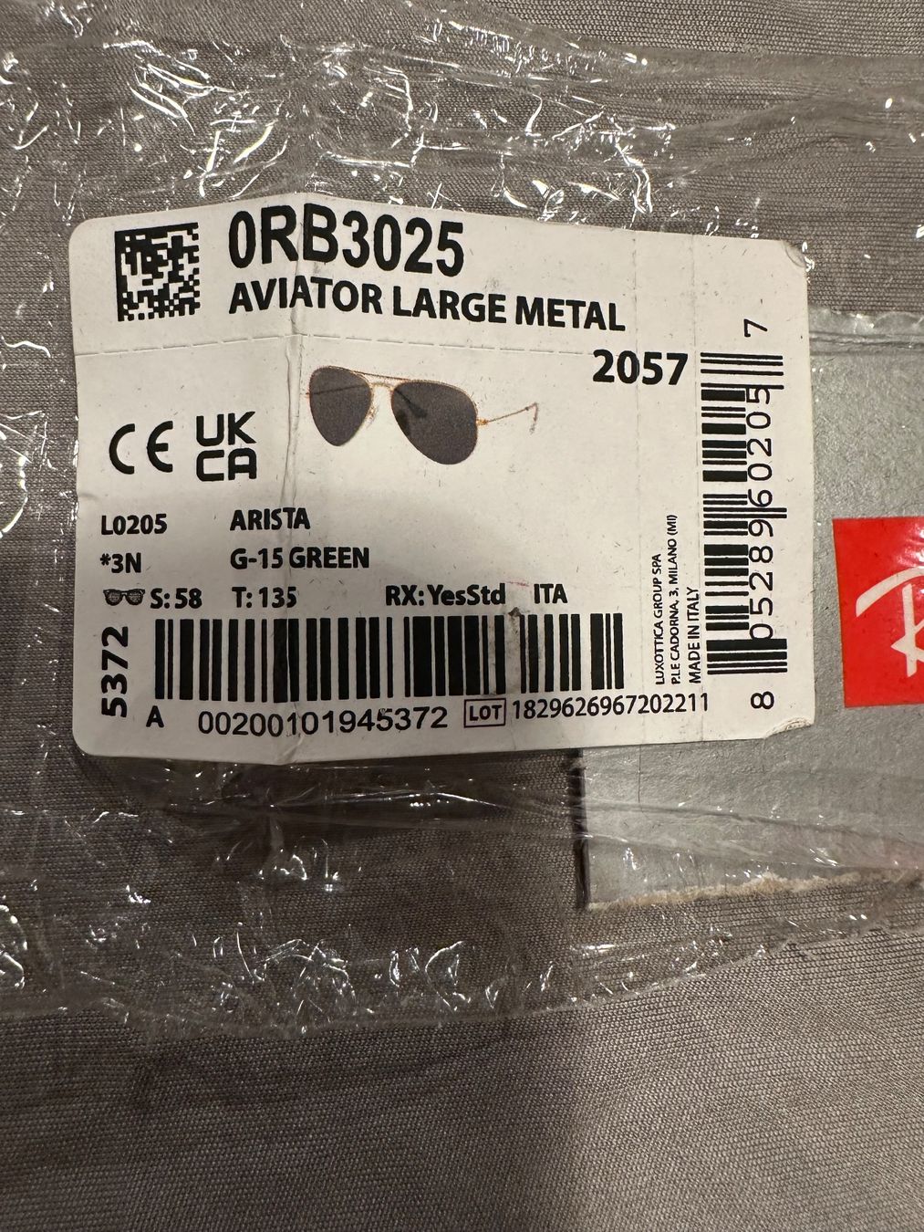 Ray-Ban Brillen & Gläser: Rayban Aviator RB3025 new – Neu und originalverpackt aus Lamone von matteovanoli 3