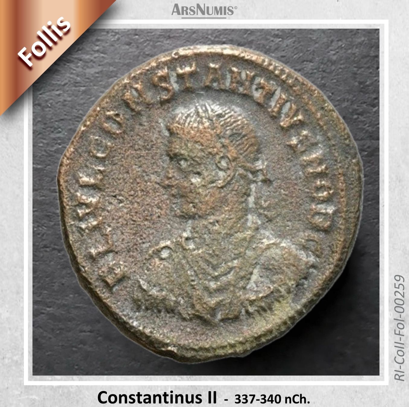 Tutti le monete: Römische Münze - Constantinus II – Usato da Oberwil b. Zug venduto da ArsNumis
