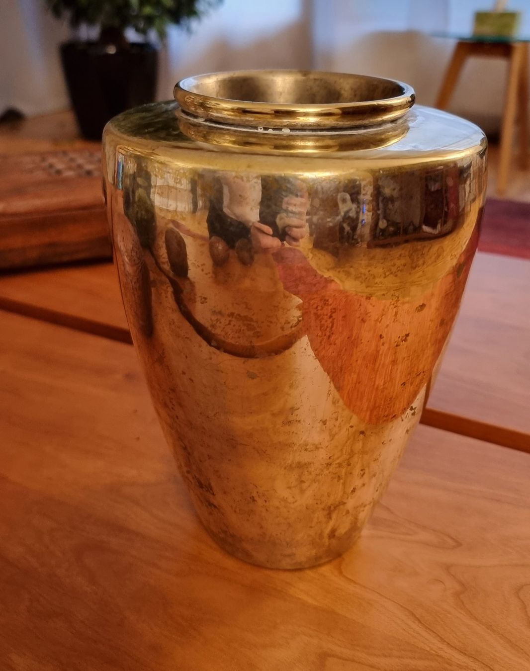 Vasen & Gefässe: Vase en métal vieilli – Gebraucht aus Veyrier von Leilazizou 1
