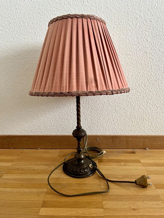Alpinaluz Vintage Tischlampe – Türkisblauer Stahl, Parabolschirm & E27 Fassung | Indirekte Beleuchtung Für Wohnzimmer & Schlafzimmer