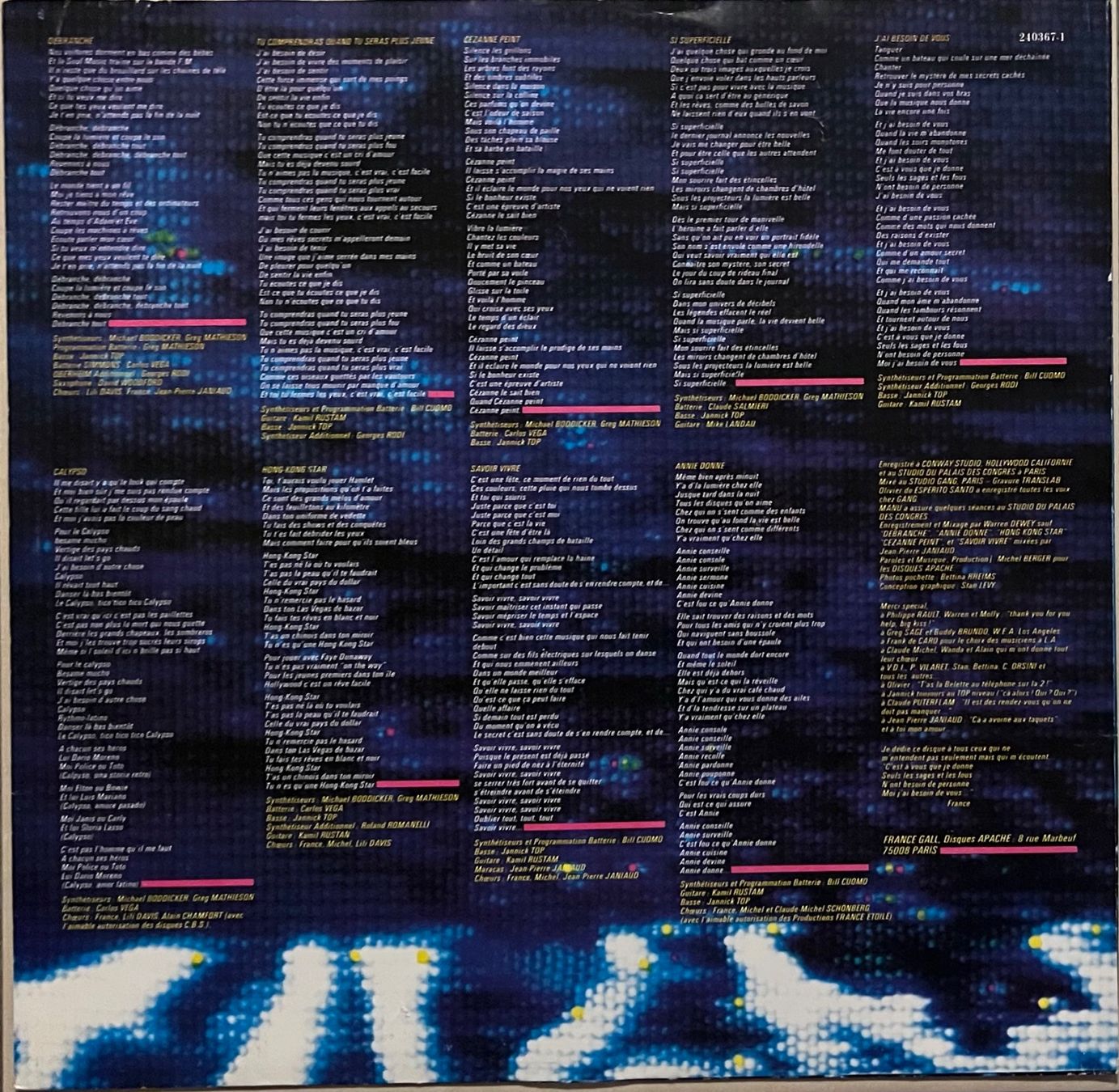 Vinyles: FRANCE GALL - DEBRANCHE - 33 Tours – D'occasion à Bussigny par vinyl-pas-cher 5