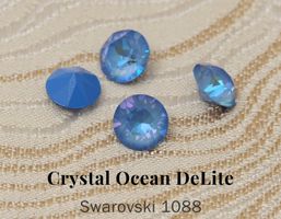 1088 Swarovski, Ocean Delite, SS39 / 8 mm / 4 Stück