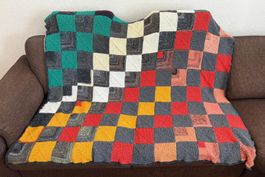 Handgestrickte Decke