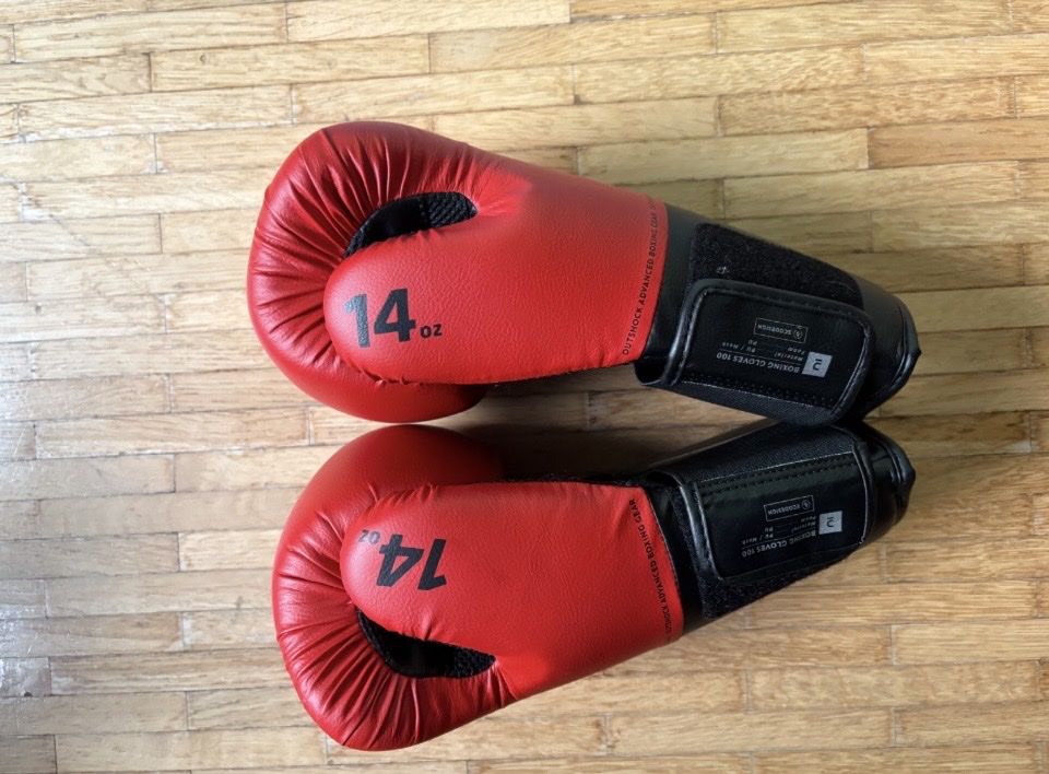 Decathlon Guanti & manicotti: Gants de boxe  – Nuovo (secondo la descrizione) da Bulle venduto da Galawin