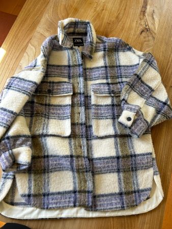 Damen Hemd Jacke Zara Kariert Grösse S