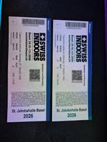 2x Tickets Basel Swissindoors Tennis 27.10.2026