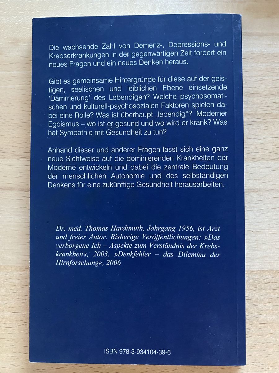 Libri: In der Dämmerung des Lebendigen - Thomas Hardtmuth – Usato da Schwarzenburg venduto da Michellu 1