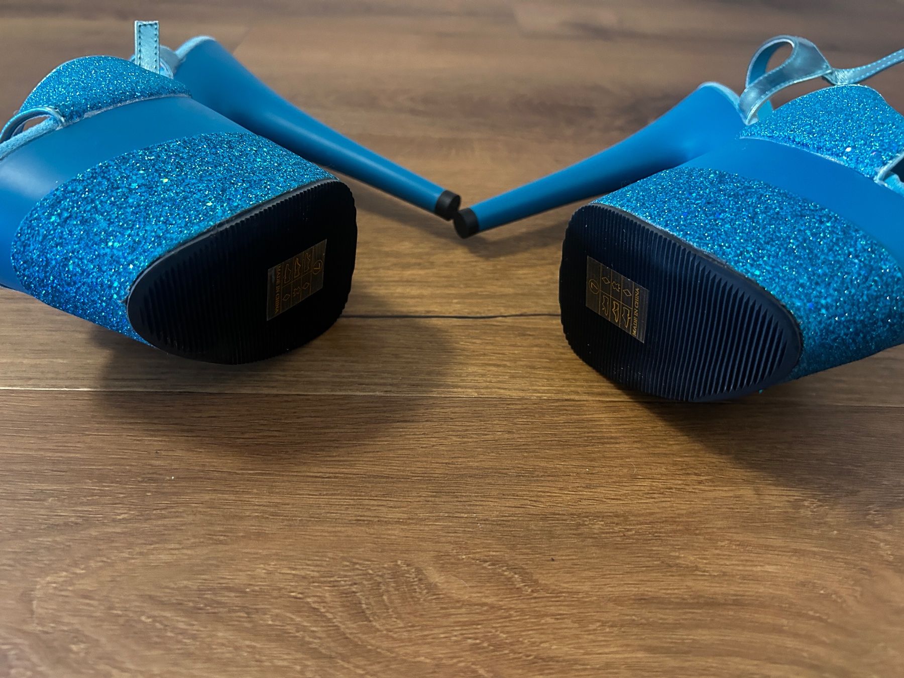 Scarpe da donna: Pleaser Platform Heels Blau Glitzer Gr 37 NEU – Nuovo e nell'imballaggio originale da Regensdorf venduto da Spyke55 7