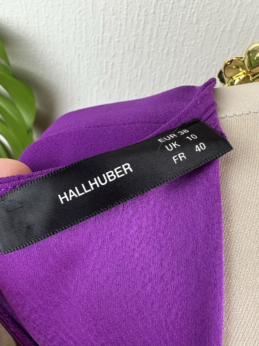 Hallhuber Vestiti: Robe Hallhuber violette taille 40 manches évasées neuve – Nuovo (secondo la descrizione) da Châtelaine venduto da Alexandra.jankowski 7