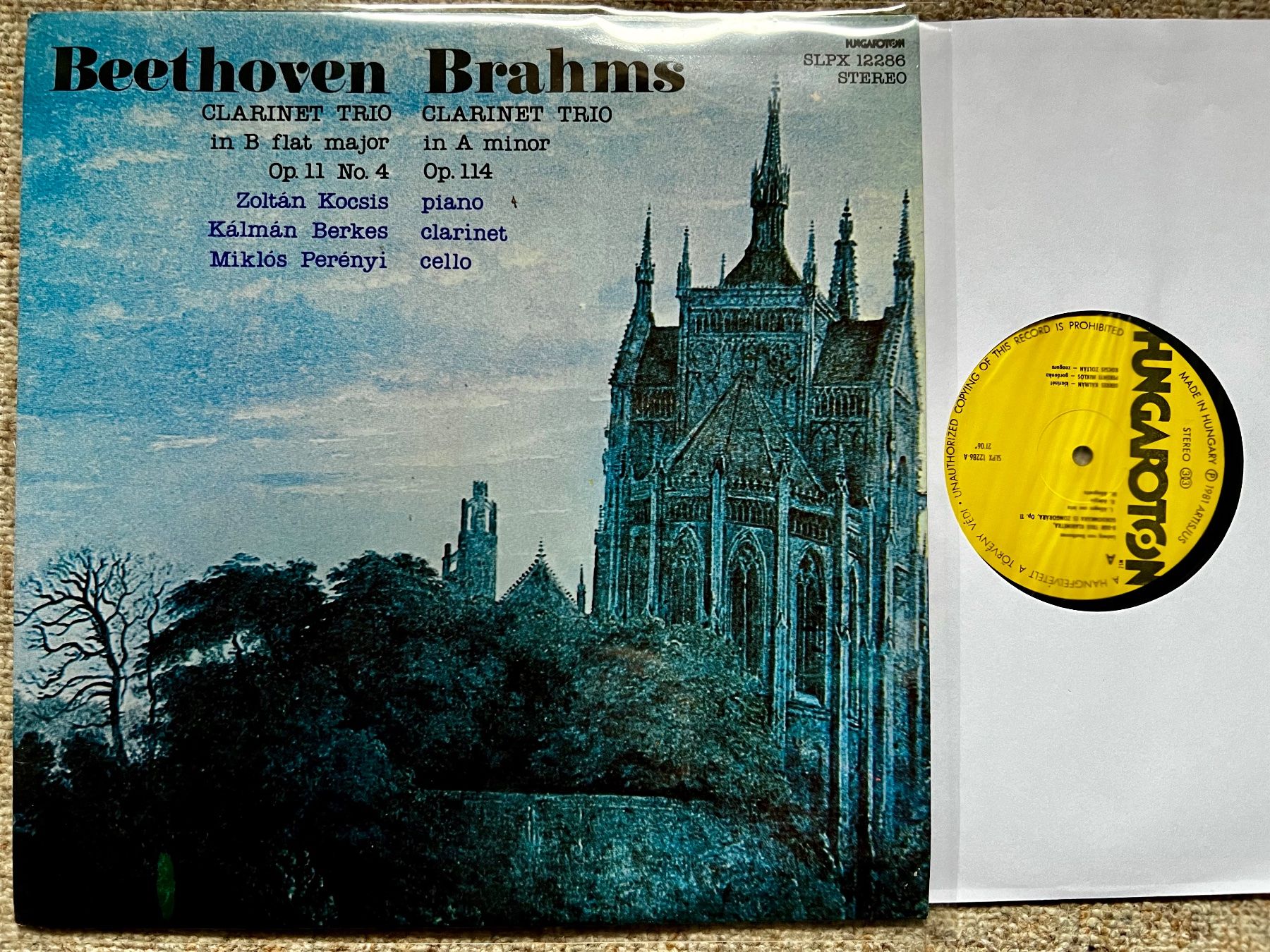 Dischi in vinile: Beethoven Brahms Clarinet Trios - Hungary LP GEWASCHEN – Usato da Unterseen venduto da vinylmore