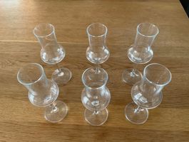 6 Edelbrandgläser / Grappagläser – Tulpenform
