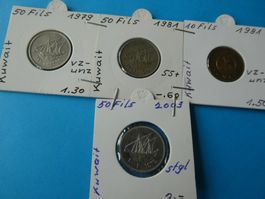 Kuwait 1979-2003, Konvolut alte Münzen
