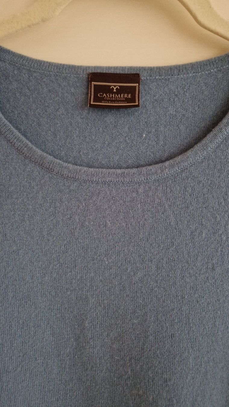 Pullover & Sweatshirts: Kaschmir Pullover blau kurzarm – Gebraucht aus Rütihof von SonneMondSterne1985 3