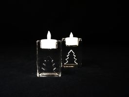Winter Weihnachtskerzenständer