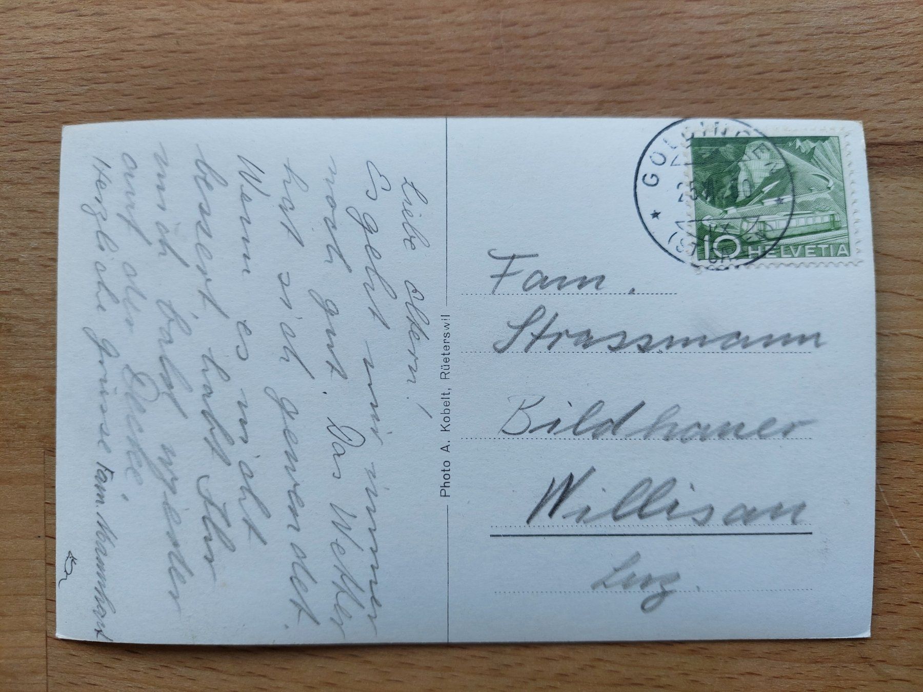 Cartoline postali: AK Goldingen SG – Usato da Obfelden venduto da Foto_Bild_Kunst_Buch 1