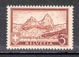 1931 Gebirgslandschaften 3Fr. Mythen (Nr.177) **