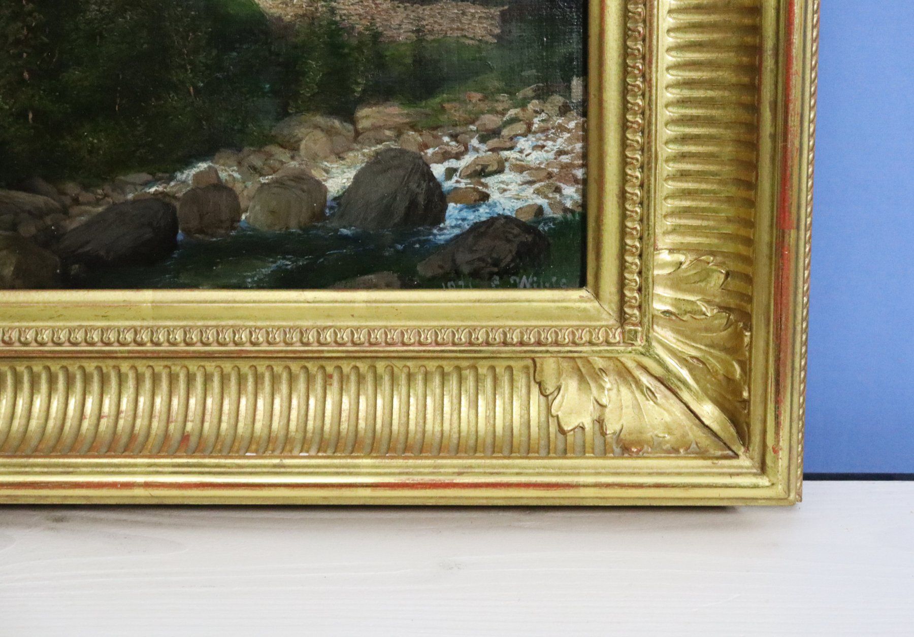 Dipinti: Wunderschönes älteres Gemälde, echt vergoldeter Rahmen. – Usato da Zug venduto da Kunst-Fundgrube 7