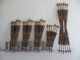 Buco 0: Schienen-/Weichenmaterial Messing, bespielt, o. OVP