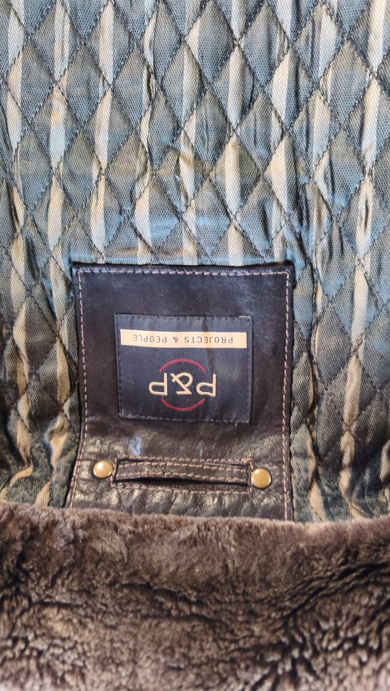 Giacche: Lederjacke P&P Projects & People braun – Usato da Nottwil venduto da 66Vespa 2
