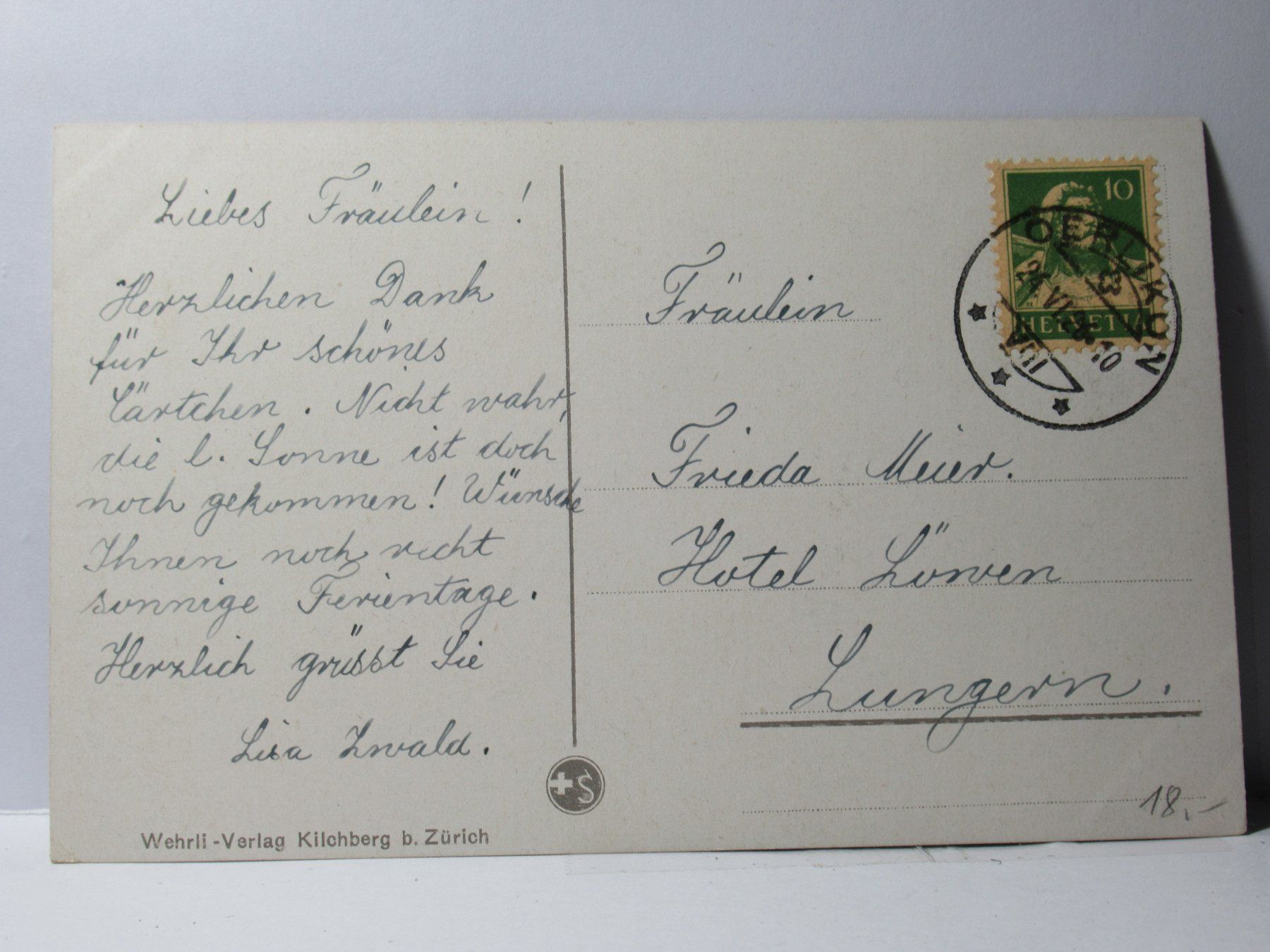 Ansichtskarten: Zürich  1926 – Gebraucht aus Grenchen von Bluemchen1900 1