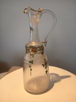 Vintage Glas Karaffe Handemalt 22xm hoch gebraucht 