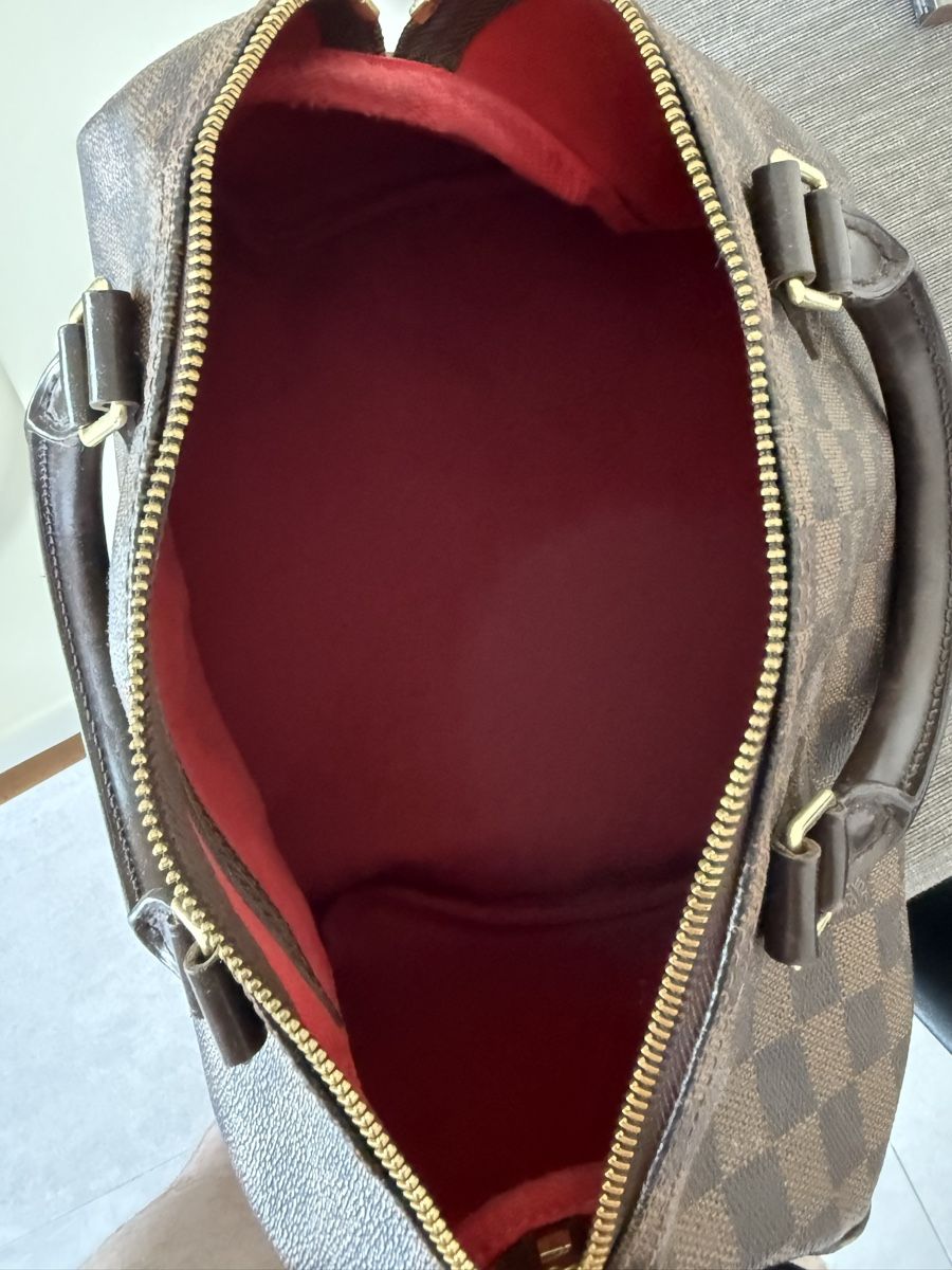 Louis Vuitton Borse da donna: Borsa Louis Vuitton Speedy 30 Damier Ebene – Usato da Pregassona venduto da Texi10 7