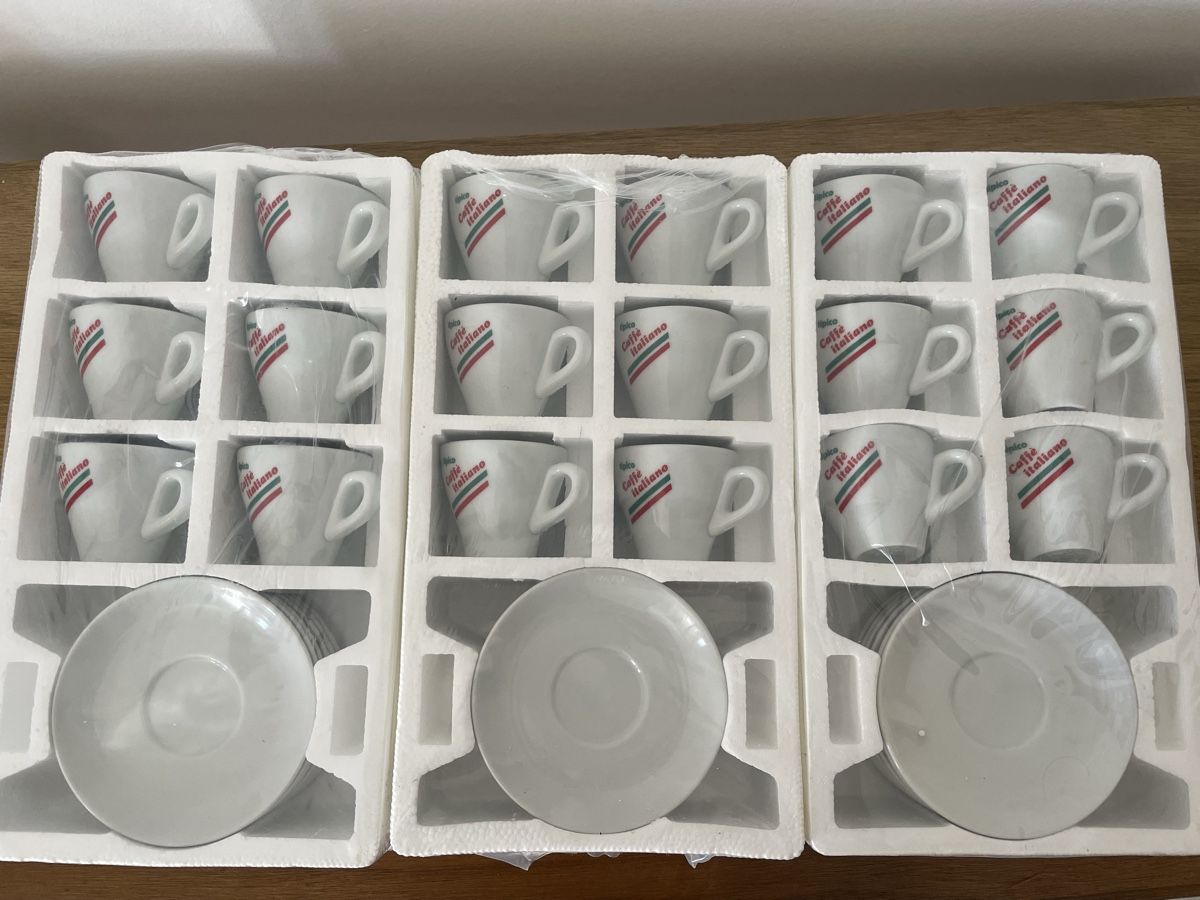 Geschirrsets: Espressotassen mit Unterteller 18teiliges Set neu – Neu und originalverpackt aus Münchenbuchsee von hamama18