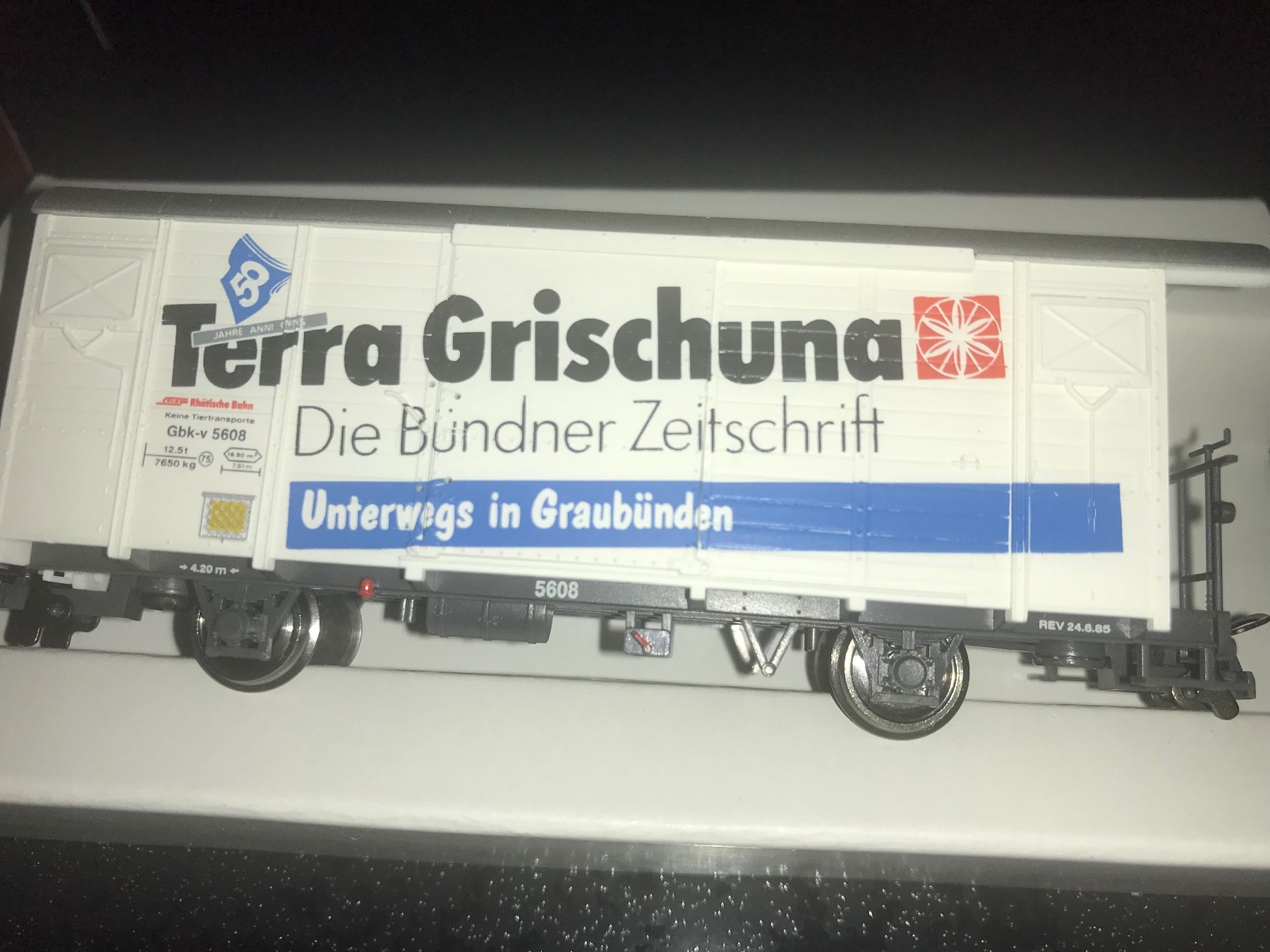 Bemo Modellini di ferrovie: Bemo Gbk-v 5608 der RhB mit OVP – Usato da Glis venduto da 1Hector1 2