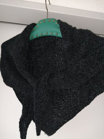 Dreieck Damenschal Dreiecktuch Handgestrickt