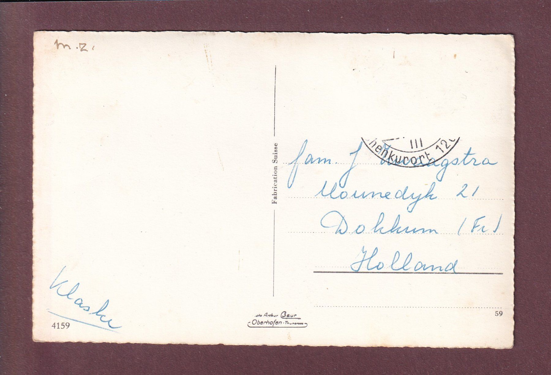 Cartoline postali: Sesselbahn KANDERSTEG-OESCHINEN - 4 Bilder – Usato da Pully venduto da nicecards 1