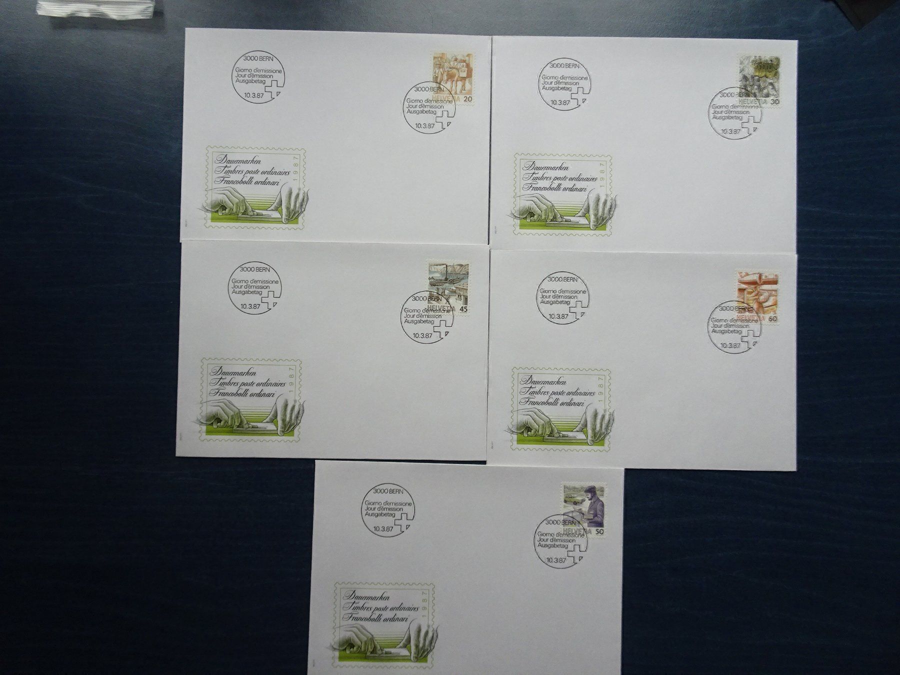 Tous les timbres: 1987 – Neuf (Voir description) à Aadorf par Chnorli-Furz