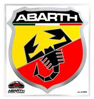 Abarth Wappe 19,5 x 17cm Aufkleber Sticker NEU