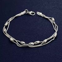 Elegantes Armband, 925 versilbert