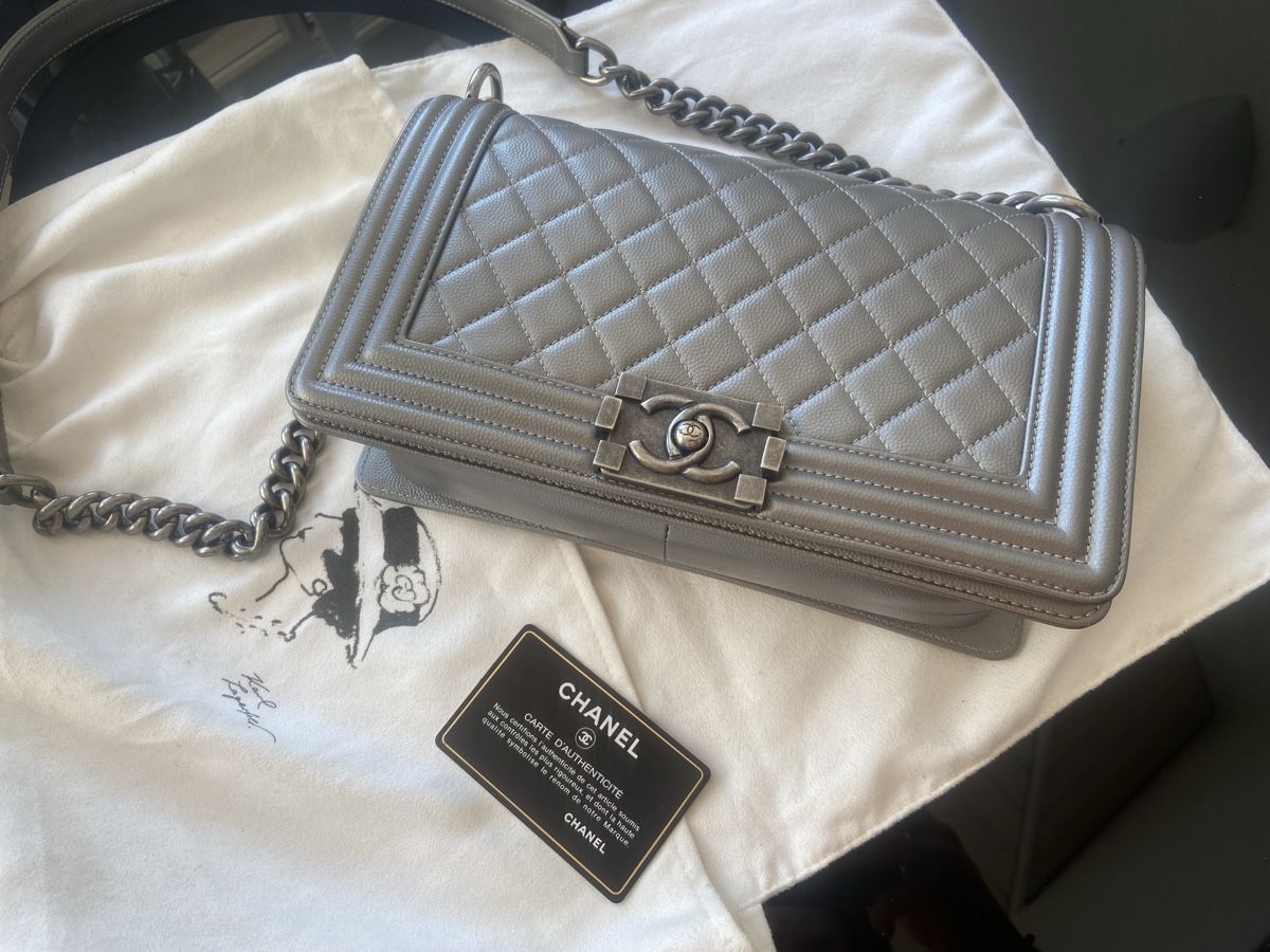 Borse: Chanel Boy Bag, caviar Leather – Usato da Arni AG venduto da LunaMeadow 6