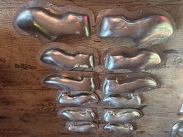 Lot 6  ancien Moule chocolat schokoladenform sabot soulier
