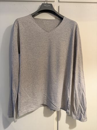 Maglietta a maniche lunghe Emile Lafaurie grigia M 100% coto